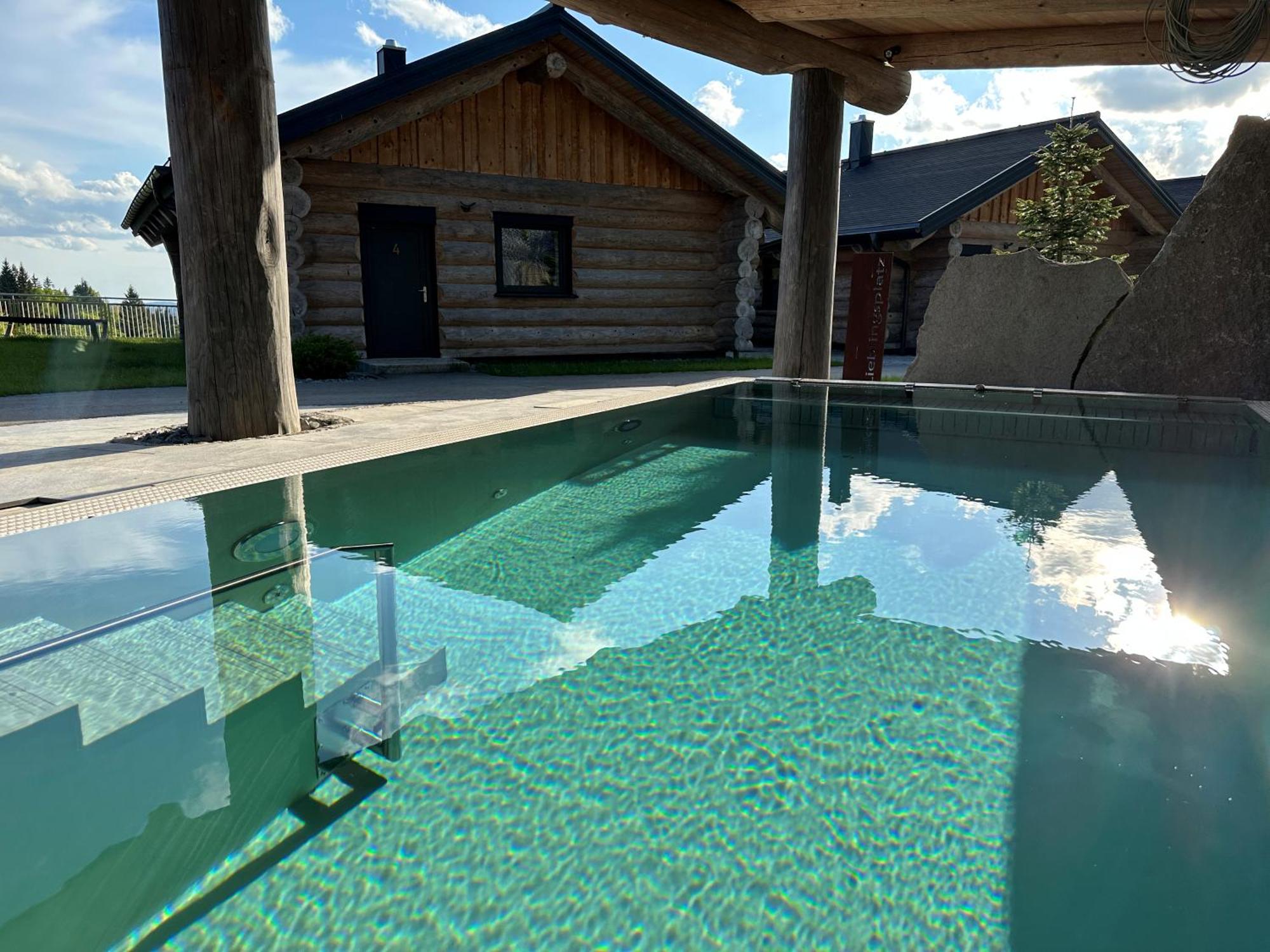 Blockhausen Luxus Chalets Oberschwarzenberg Exterior foto